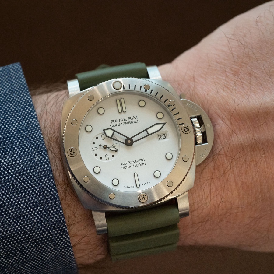 Panerai Watch For Men - Submersible QuarantaQuattro Bianco, 44 mm