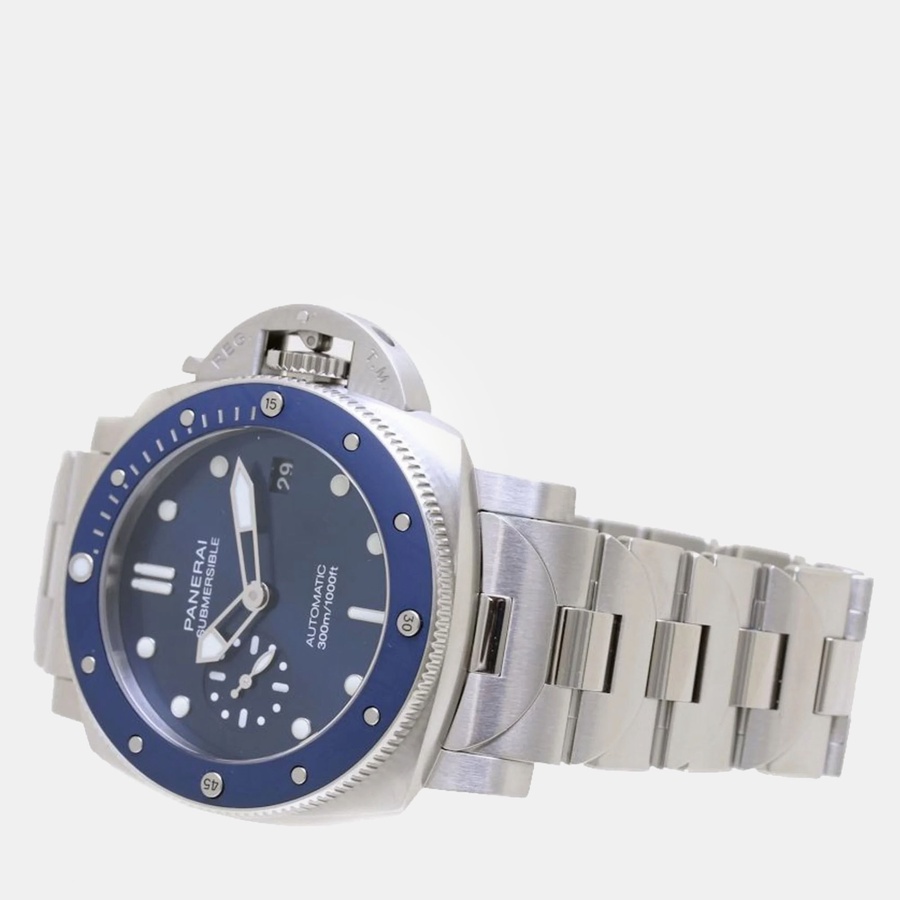 Panerai Watch For Men - Submersible, 42 mm, Steel-Ceramic, Blue Dial