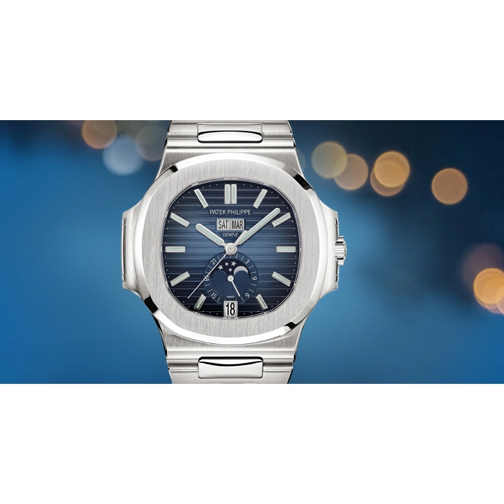 Patek Philippe Watch For Men - Nautilus Annual Calendar Moon Phase (5726-1A-014)