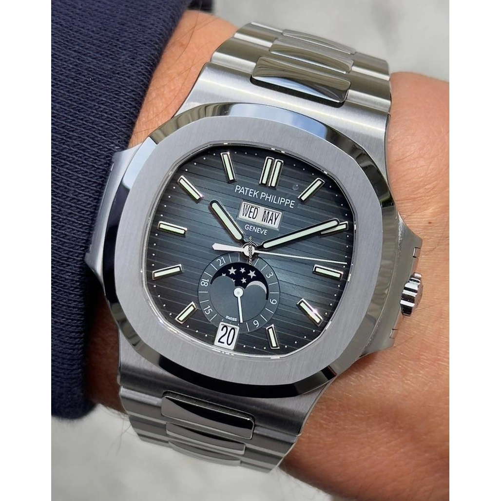 Patek Philippe Watch For Men - Nautilus Annual Calendar Moon Phase (5726-1A-014)
