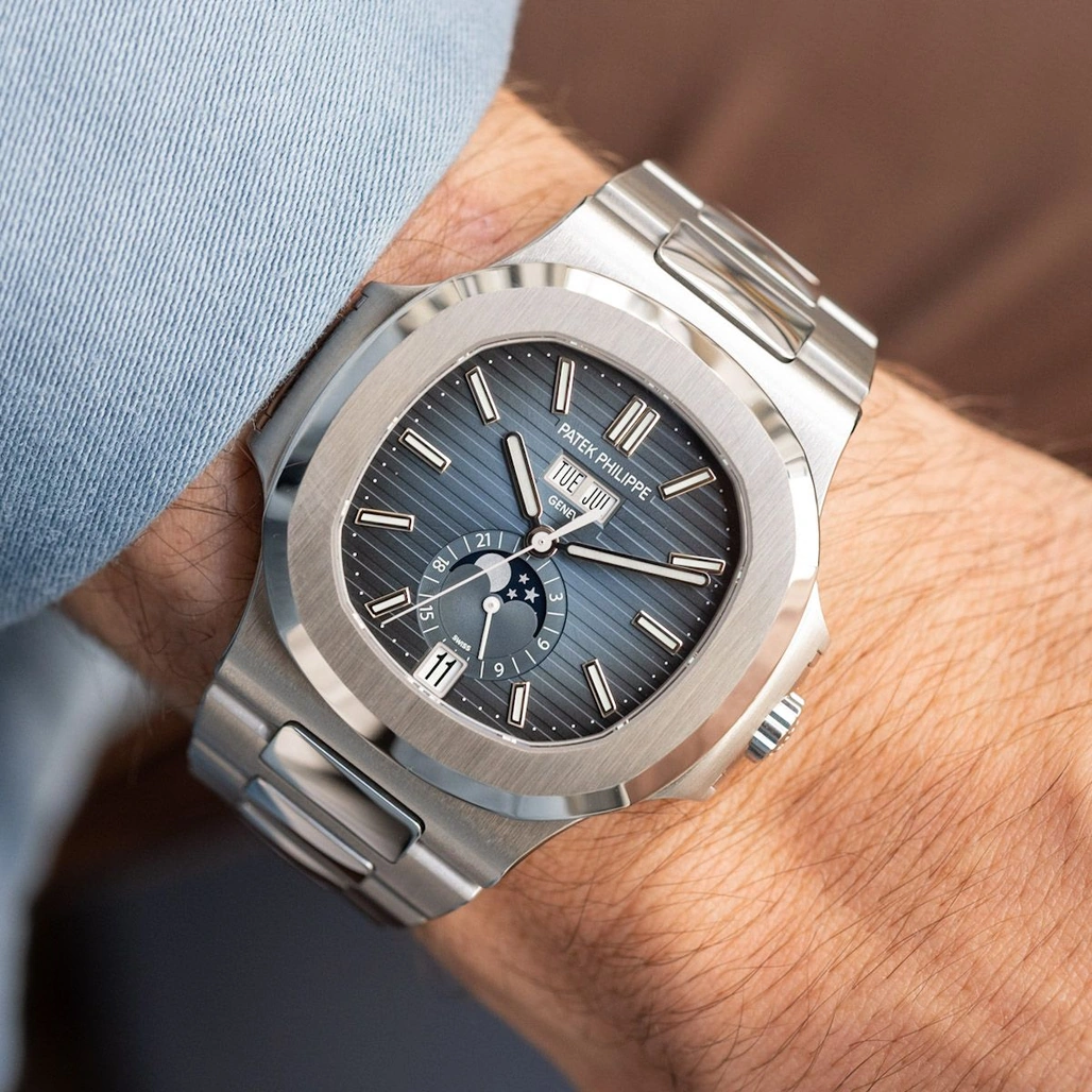 Patek Philippe Watch For Men - Nautilus Annual Calendar Moon Phase (5726-1A-014)