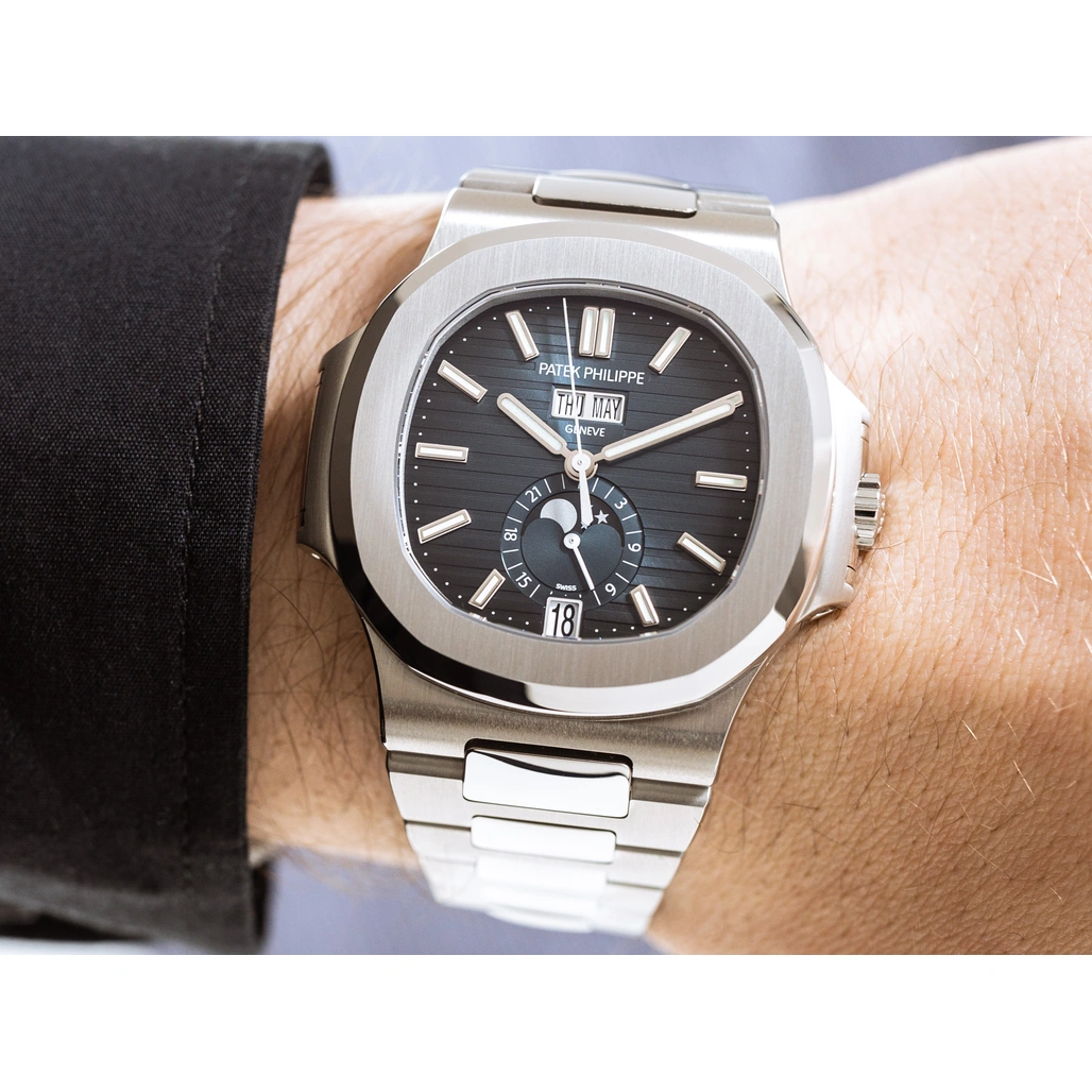 Patek Philippe Watch For Men - Nautilus Annual Calendar Moon Phase (5726-1A-014)