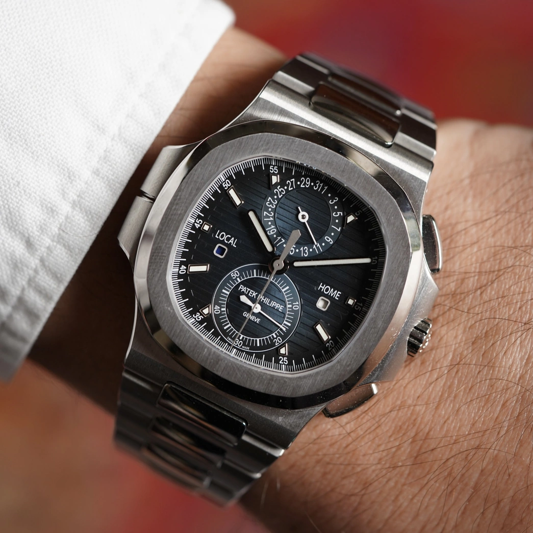 Patek Philippe Watch For Men - Nautilus Travel Time Flyback Chronograph (5990-1A-011)