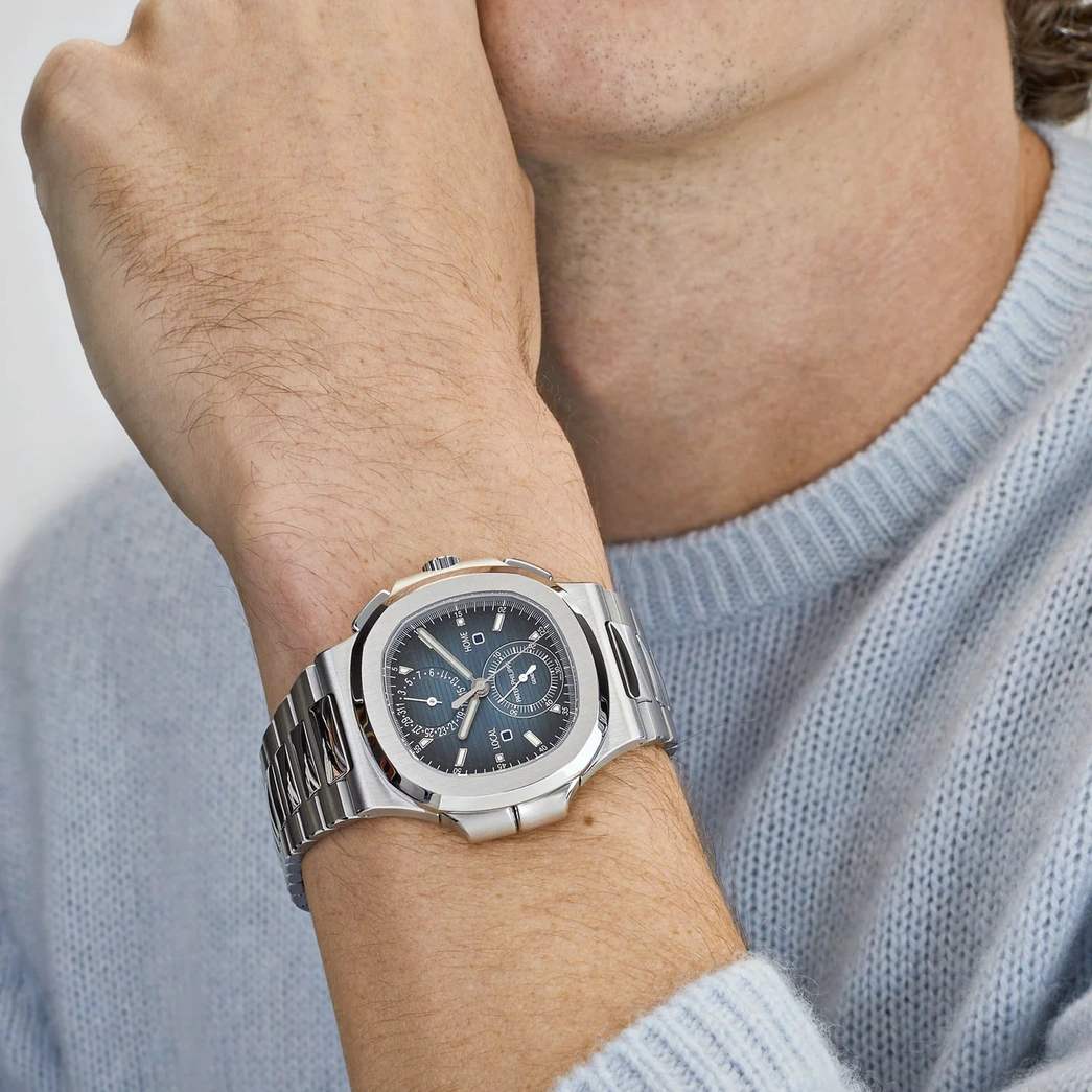 Patek Philippe Watch For Men - Nautilus Travel Time Flyback Chronograph (5990-1A-011)