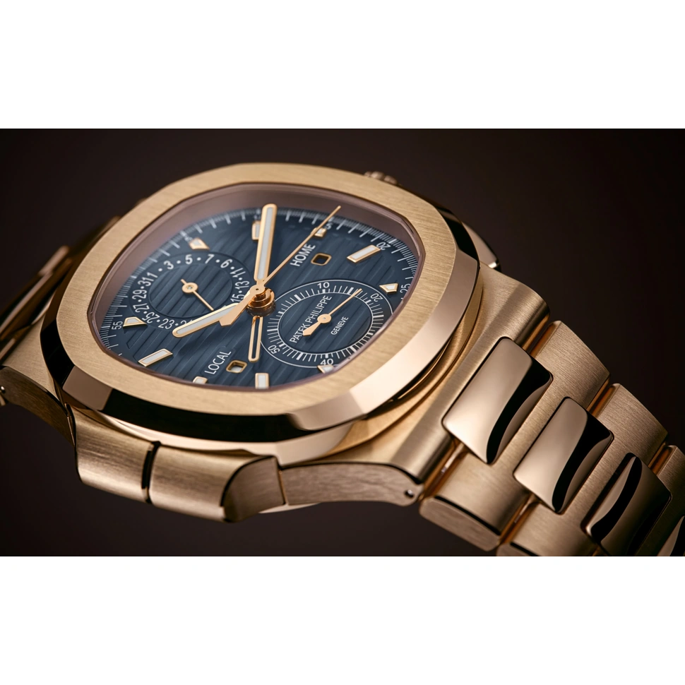 Patek Philippe Watch For Men - Nautilus Travel Time Flyback Chronograph (5990-1R-001)