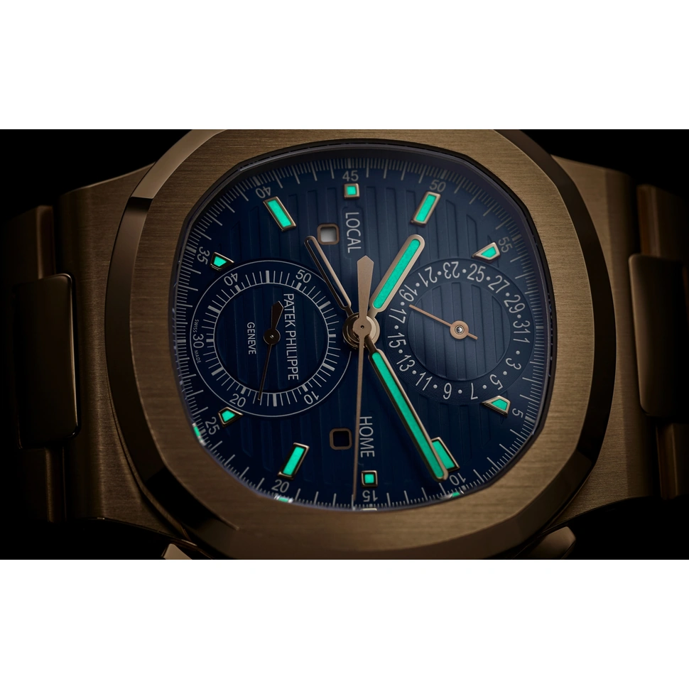 Patek Philippe Watch For Men - Nautilus Travel Time Flyback Chronograph (5990-1R-001)