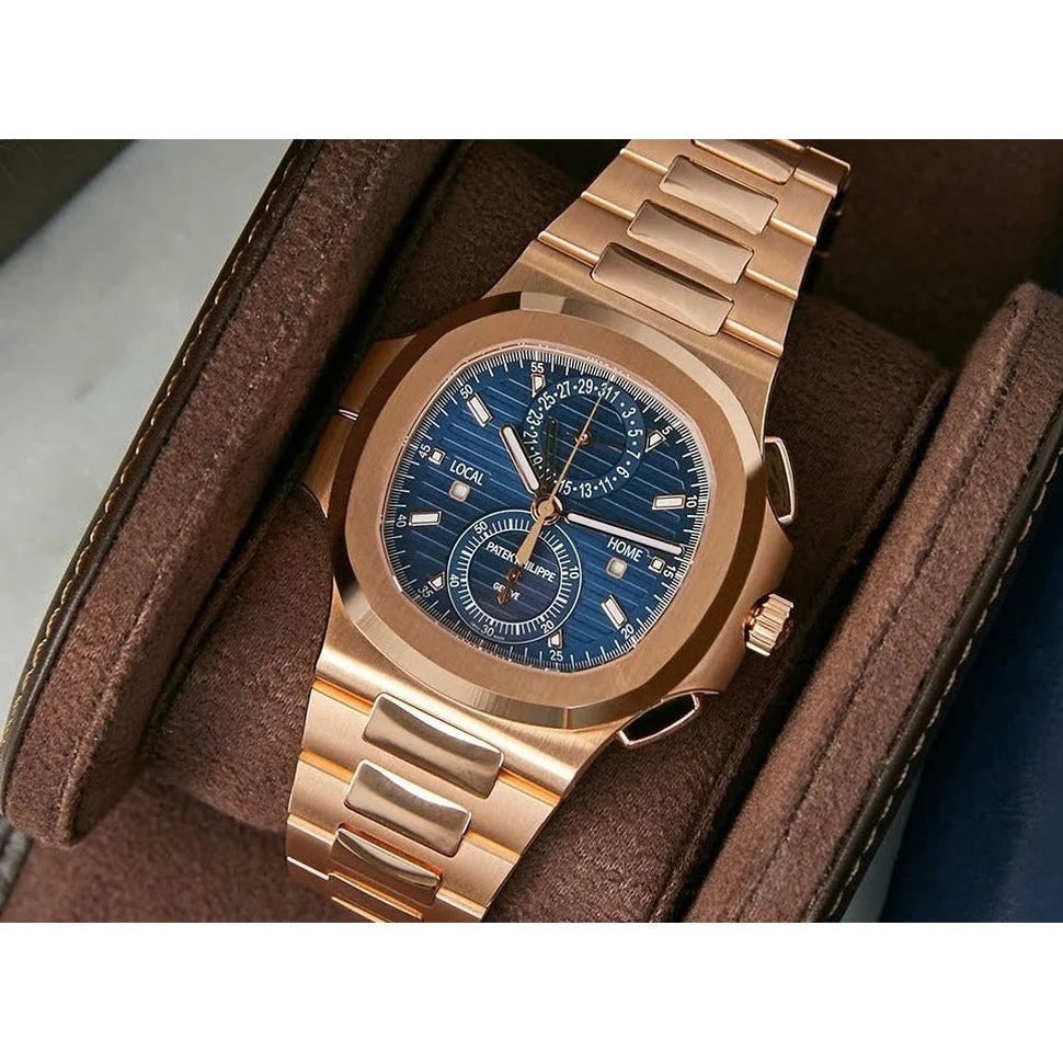Patek Philippe Watch For Men - Nautilus Travel Time Flyback Chronograph (5990-1R-001)