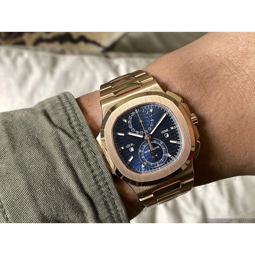 Patek Philippe Watch For Men - Nautilus Travel Time Flyback Chronograph (5990-1R-001)