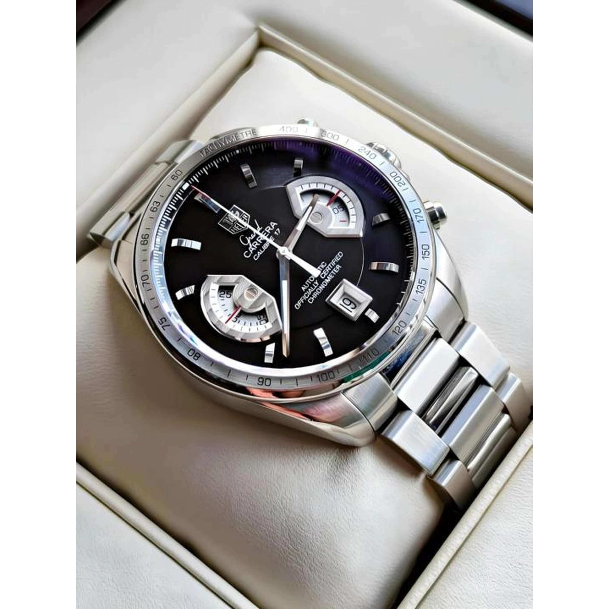 TAG Heuer Watch For Men - Grand Carrera Calibre 17 Chronograph - Ref. CAV511A.BA0902