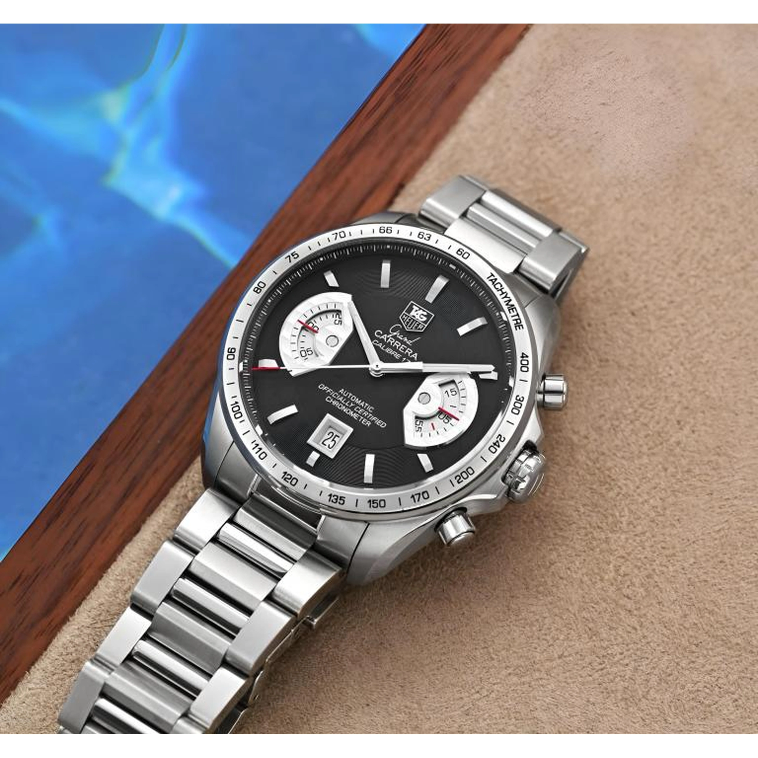 TAG Heuer Watch For Men - Grand Carrera Calibre 17 Chronograph - Ref. CAV511A.BA0902