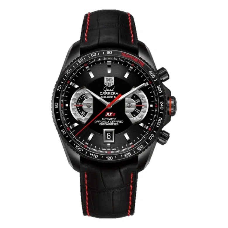 TAG Heuer Watch For Men - Grand Carrera Calibre 17 Chronograph - Ref. CAV518B.FC6237