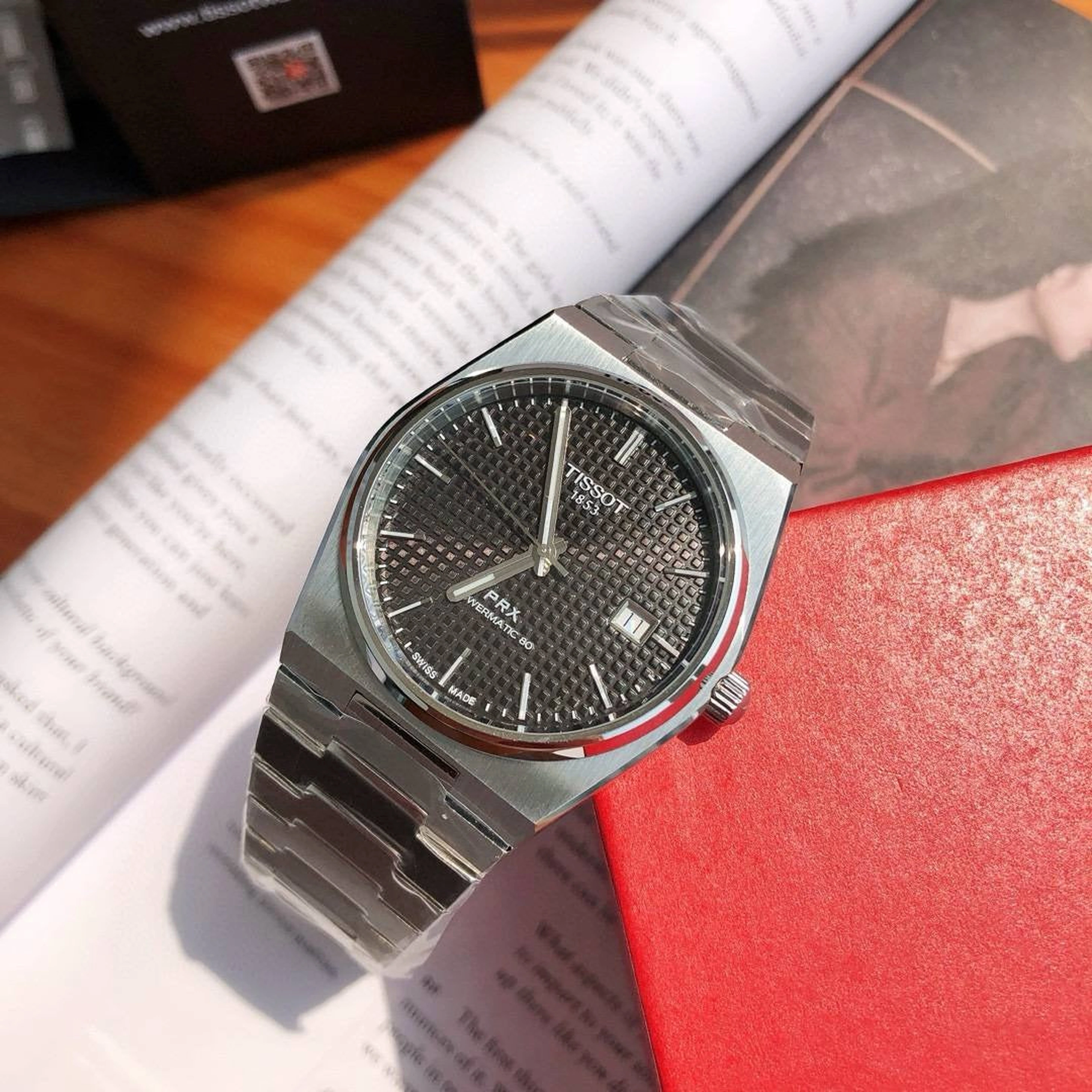 Tissot Watch For Men - PRX - Black Dial