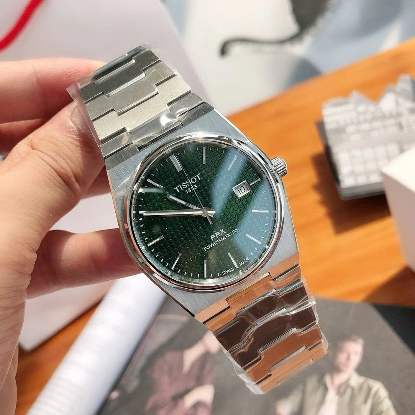 Tissot Watch For Men - PRX - Green Dial