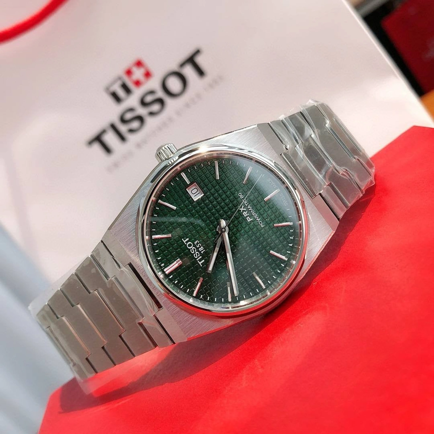 Tissot Watch For Men - PRX - Green Dial