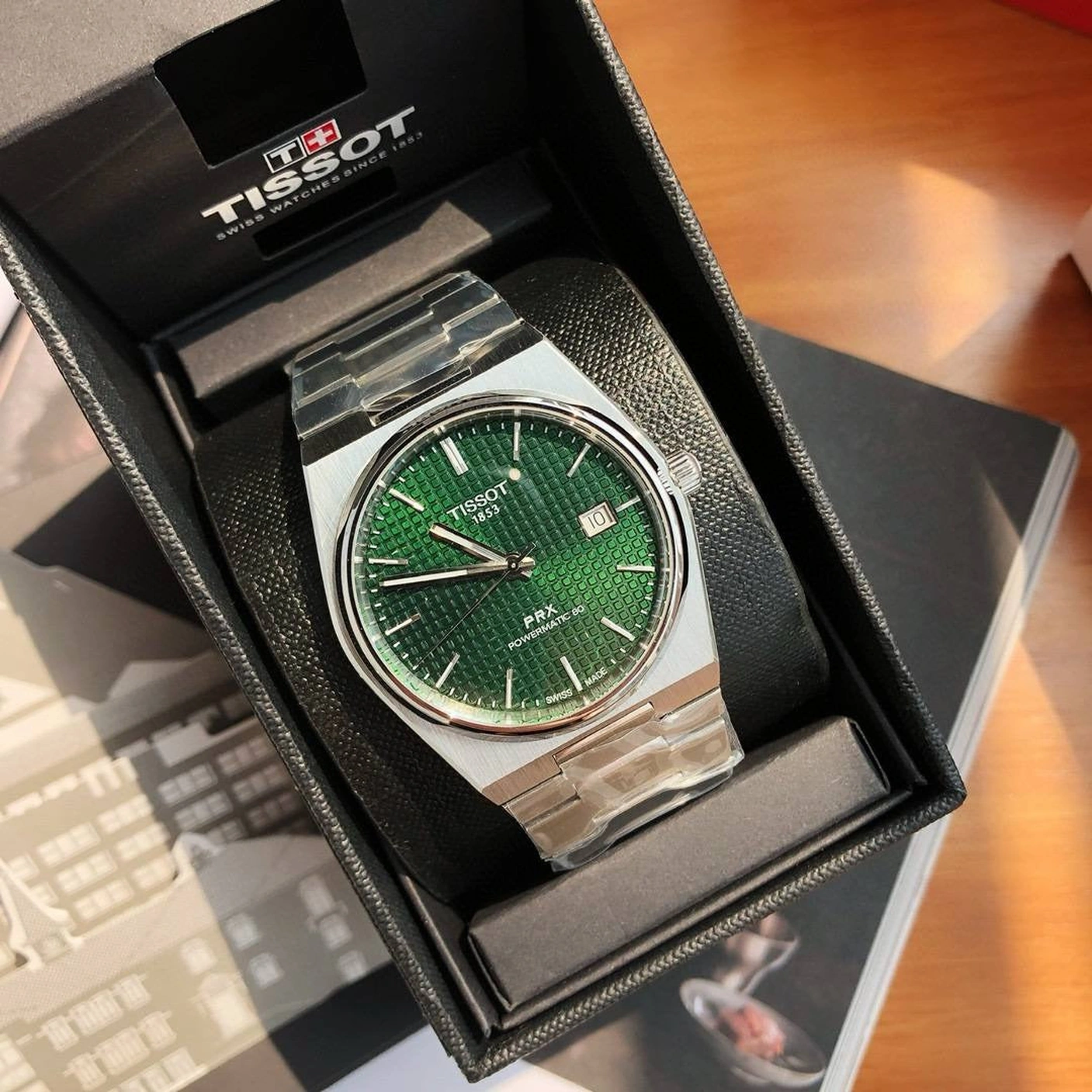 Tissot Watch For Men - PRX - Green Dial