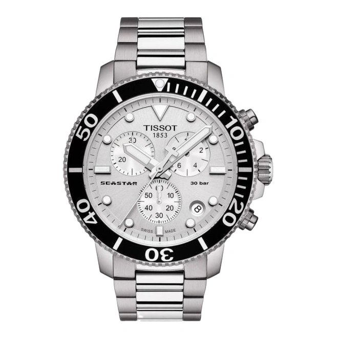 Tissot Watch For Men - Seastar 1000 Chronograph - Ref. T120.417.11.031.00