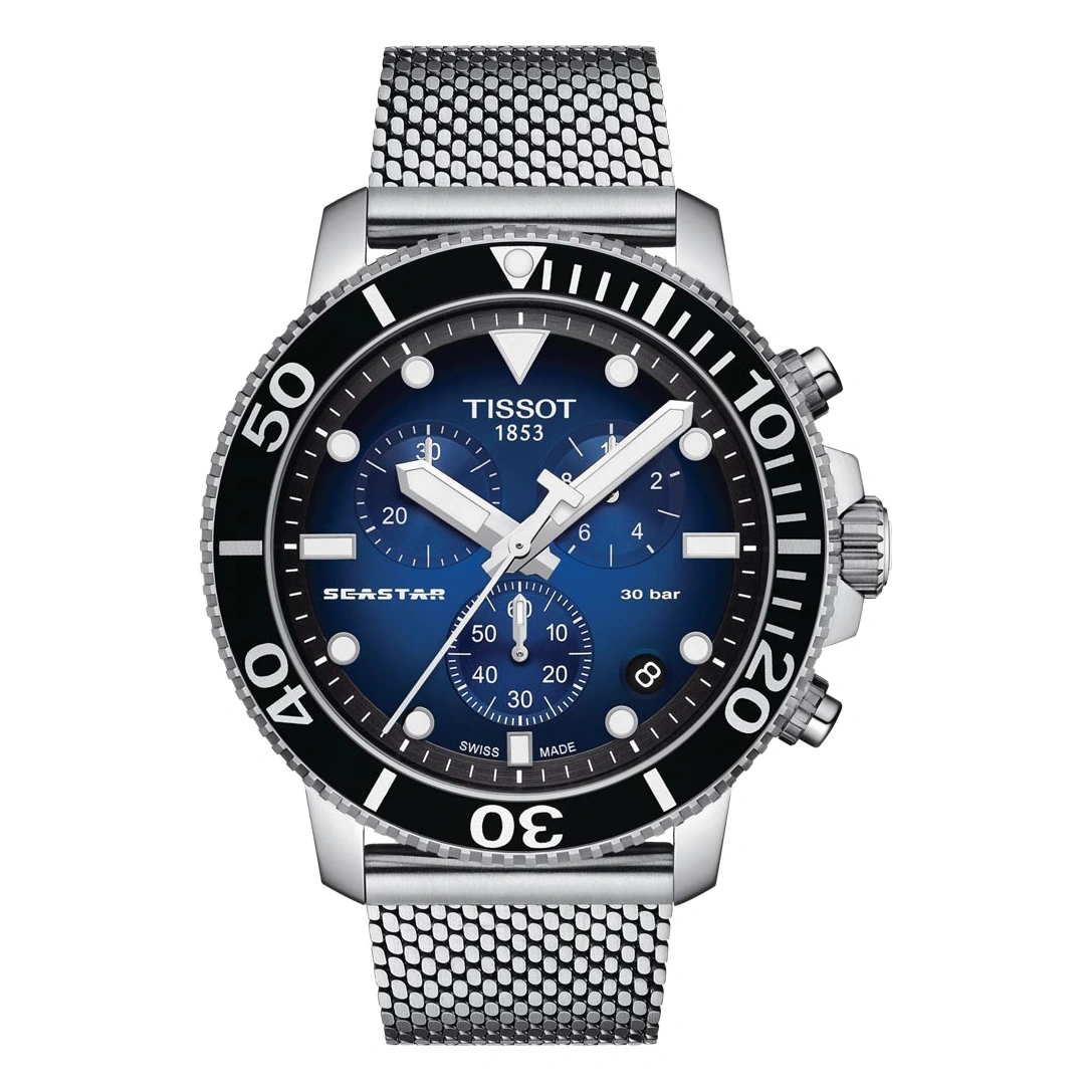Tissot Watch For Men - Seastar 1000 Chronograph - Ref. T120.417.11.041.02
