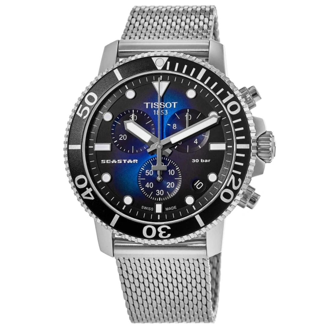 Tissot Watch For Men - Seastar 1000 Chronograph - Ref. T120.417.11.041.02