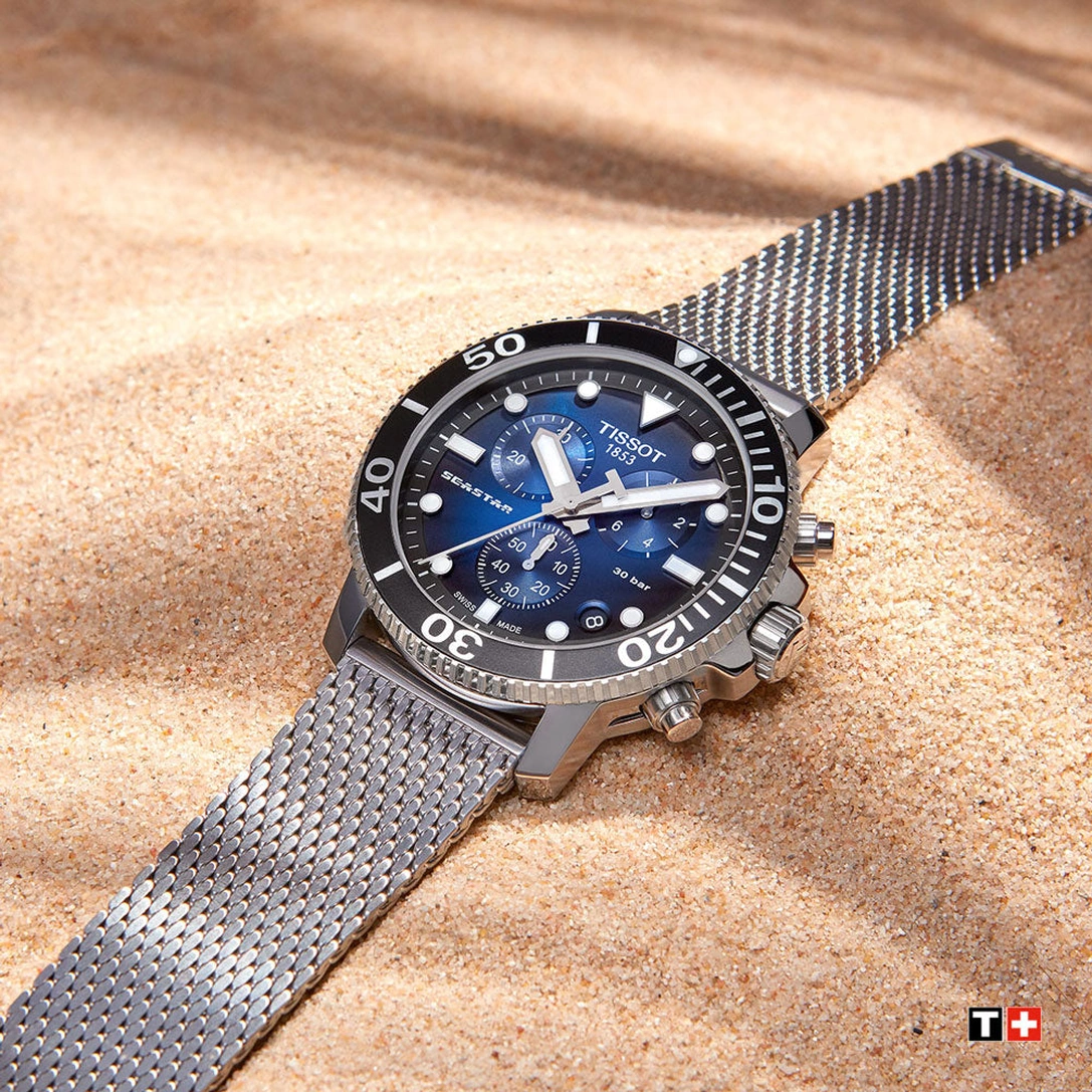 Tissot Watch For Men - Seastar 1000 Chronograph - Ref. T120.417.11.041.02