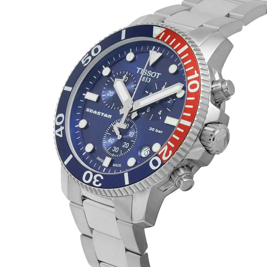 Tissot Watch For Men - Seastar 1000 Chronograph - Ref. T120.417.11.041.03