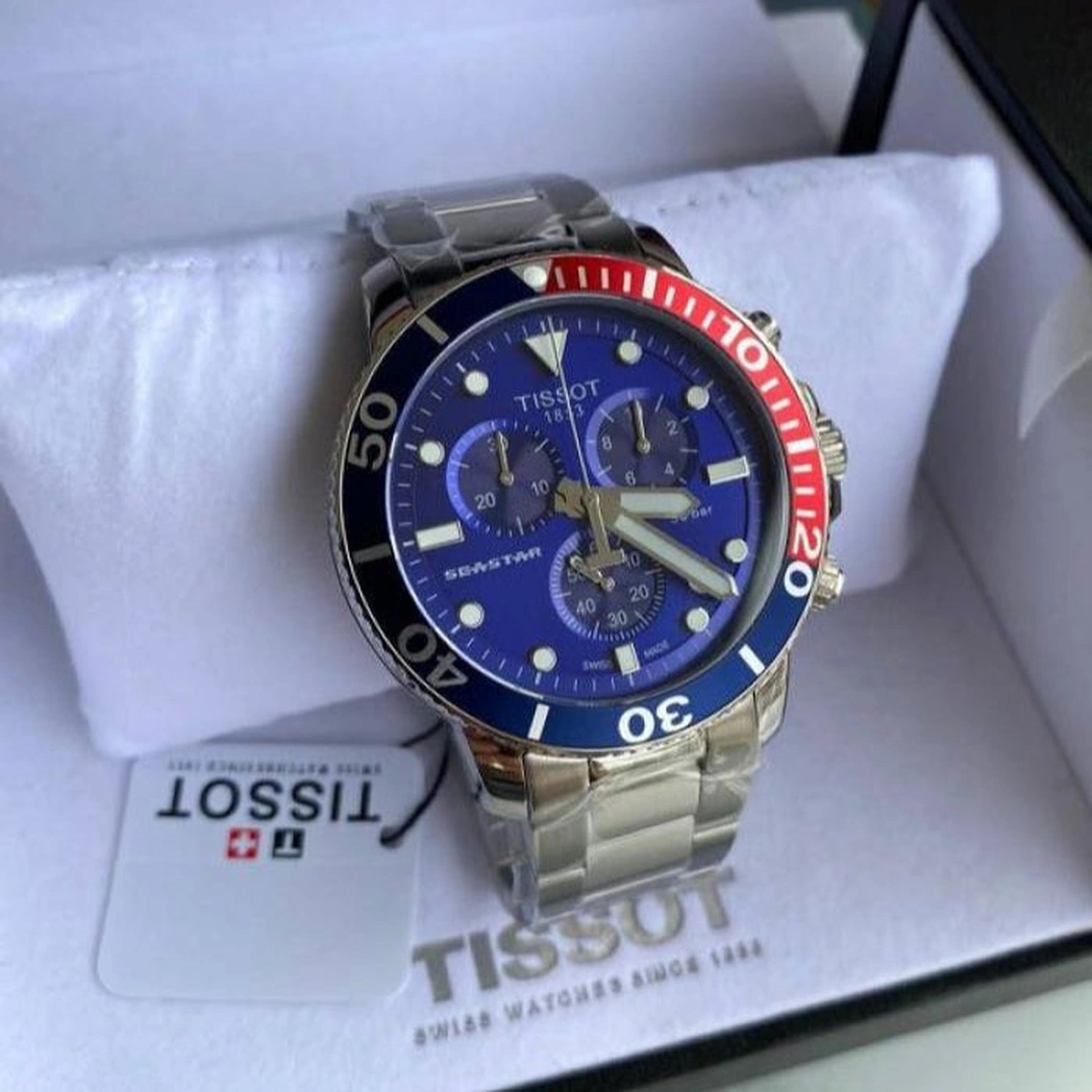 Tissot Watch For Men - Seastar 1000 Chronograph - Ref. T120.417.11.041.03