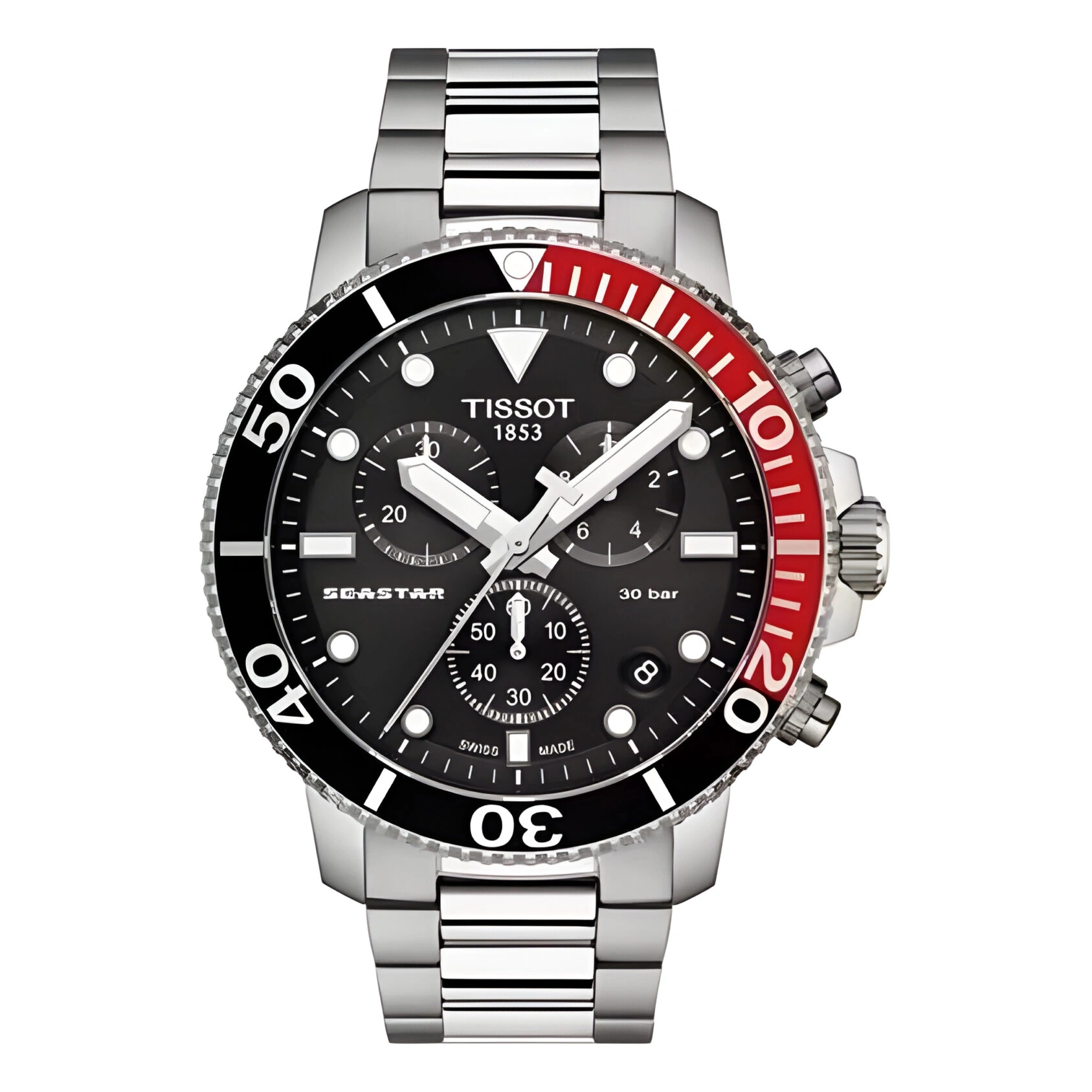 Tissot Watch For Men - Seastar 1000 Chronograph - Ref. T120.417.11.051.01