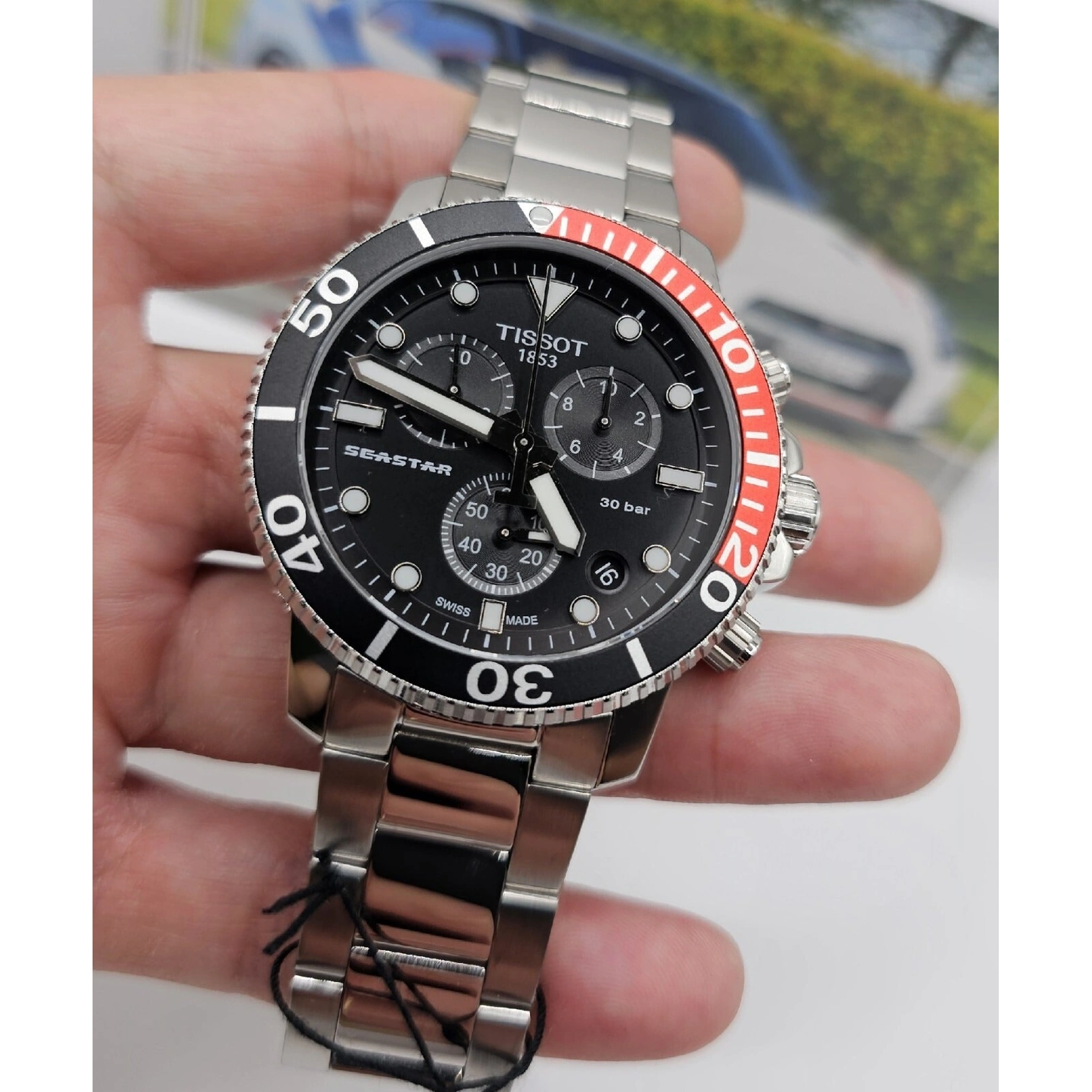 Tissot Watch For Men - Seastar 1000 Chronograph - Ref. T120.417.11.051.01