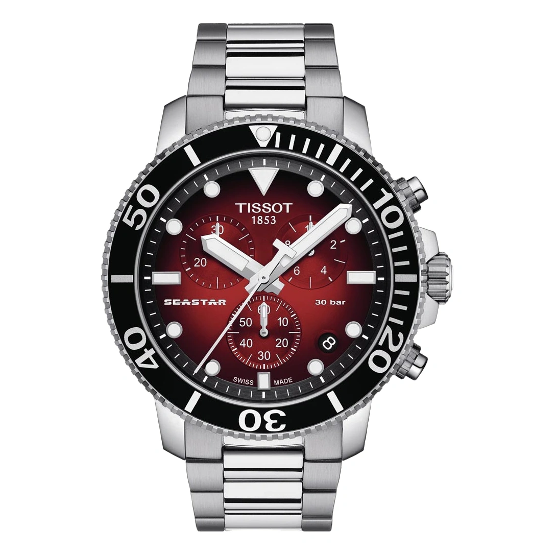 Tissot Watch For Men - Seastar 1000 Chronograph - Ref. T120.417.11.421.00