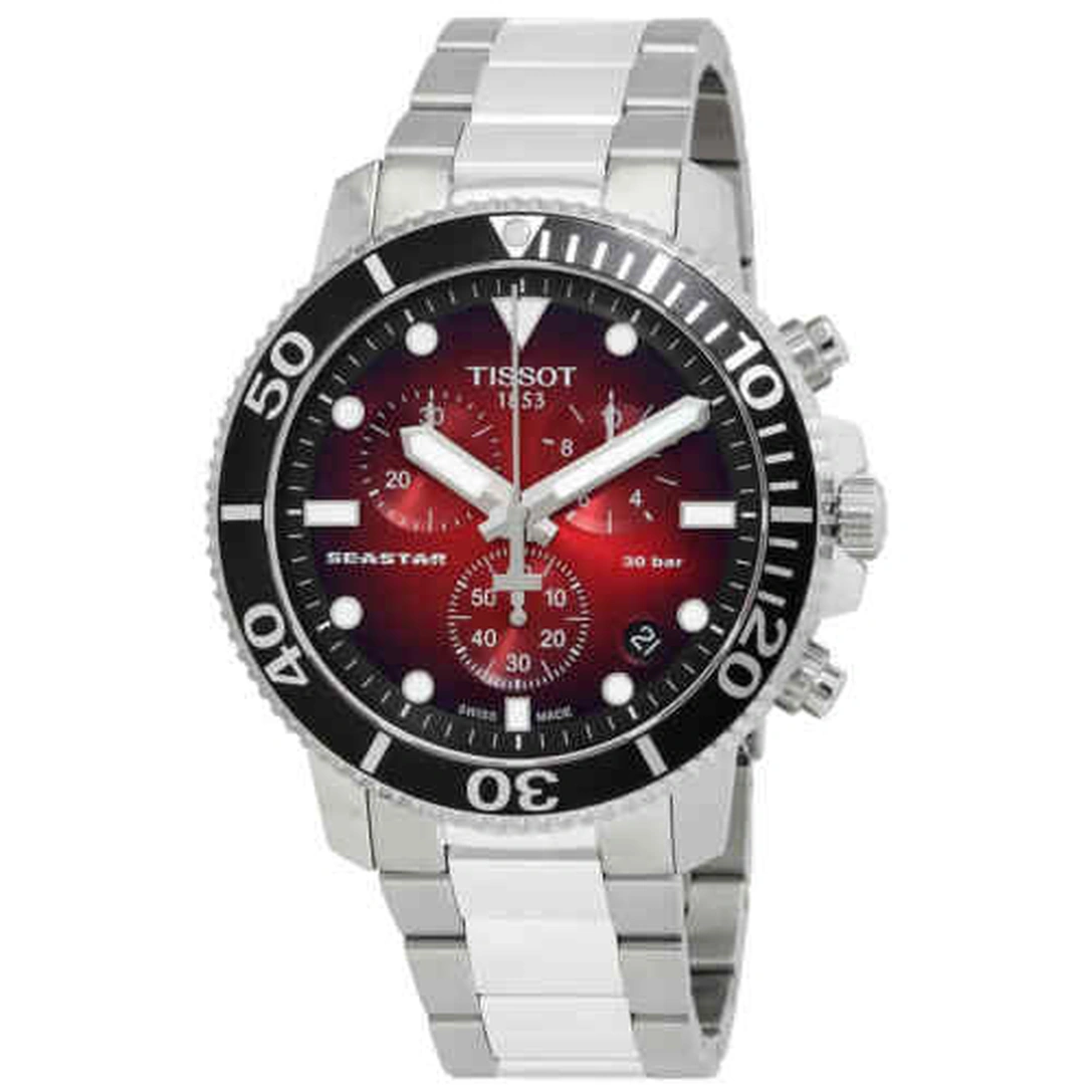 Tissot Watch For Men - Seastar 1000 Chronograph - Ref. T120.417.11.421.00