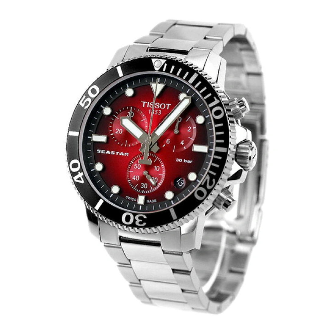 Tissot Watch For Men - Seastar 1000 Chronograph - Ref. T120.417.11.421.00