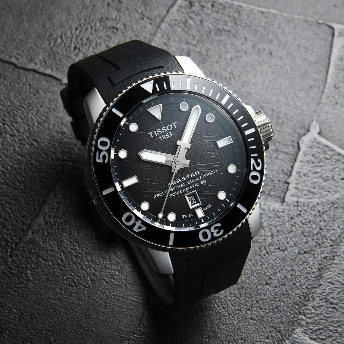 Tissot Watch For Men - Seastar 2000 Professional Powermatic 80