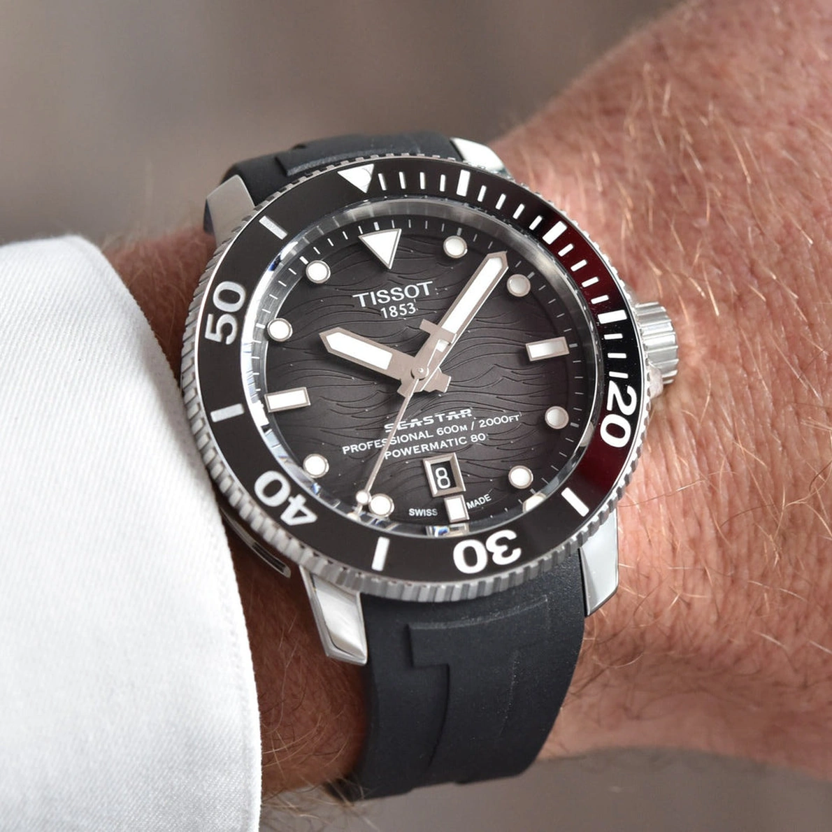Tissot Watch For Men - Seastar 2000 Professional Powermatic 80