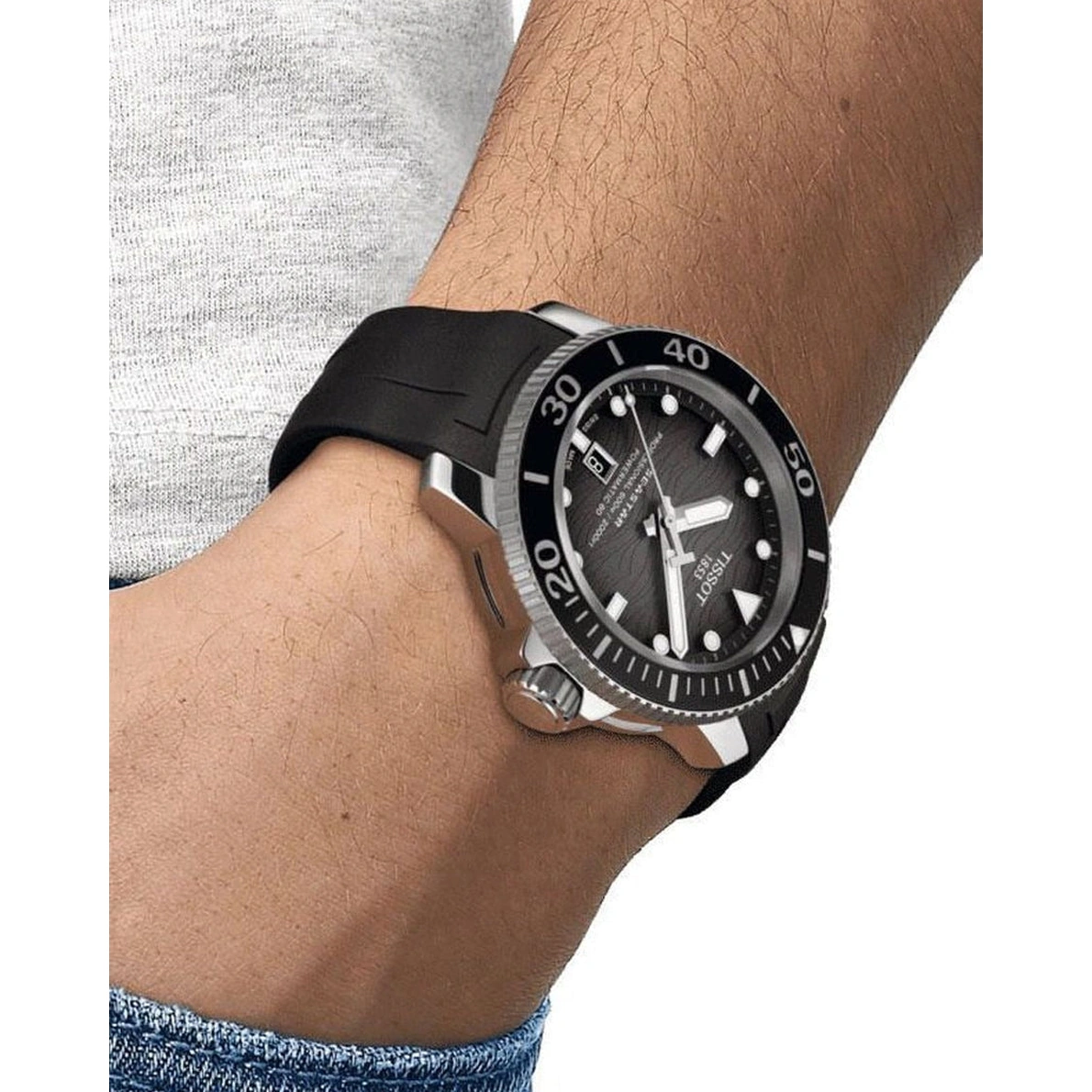 Tissot Watch For Men - Seastar 2000 Professional Powermatic 80