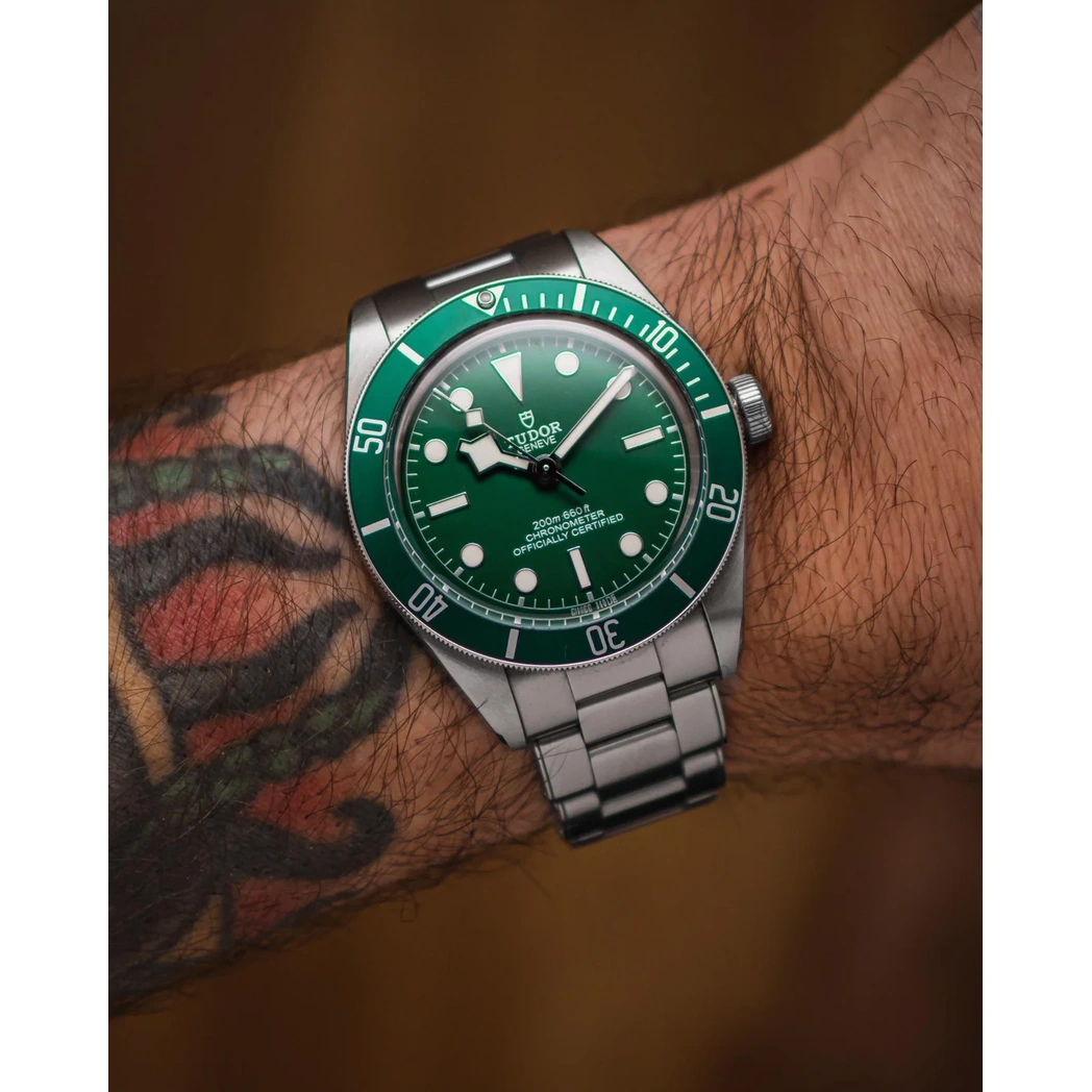 Tudor Watch For Men - Black Bay - Green Dial