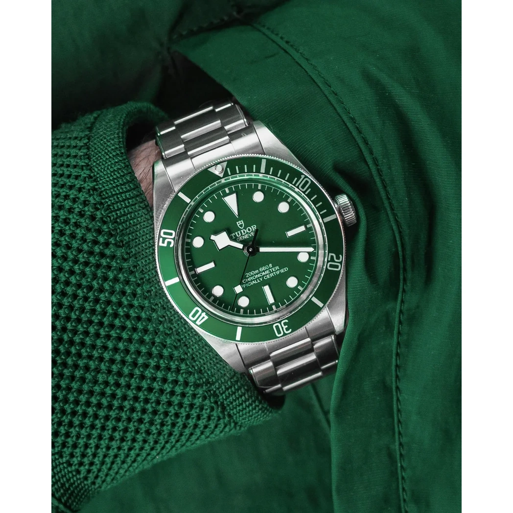 Tudor Watch For Men - Black Bay - Green Dial