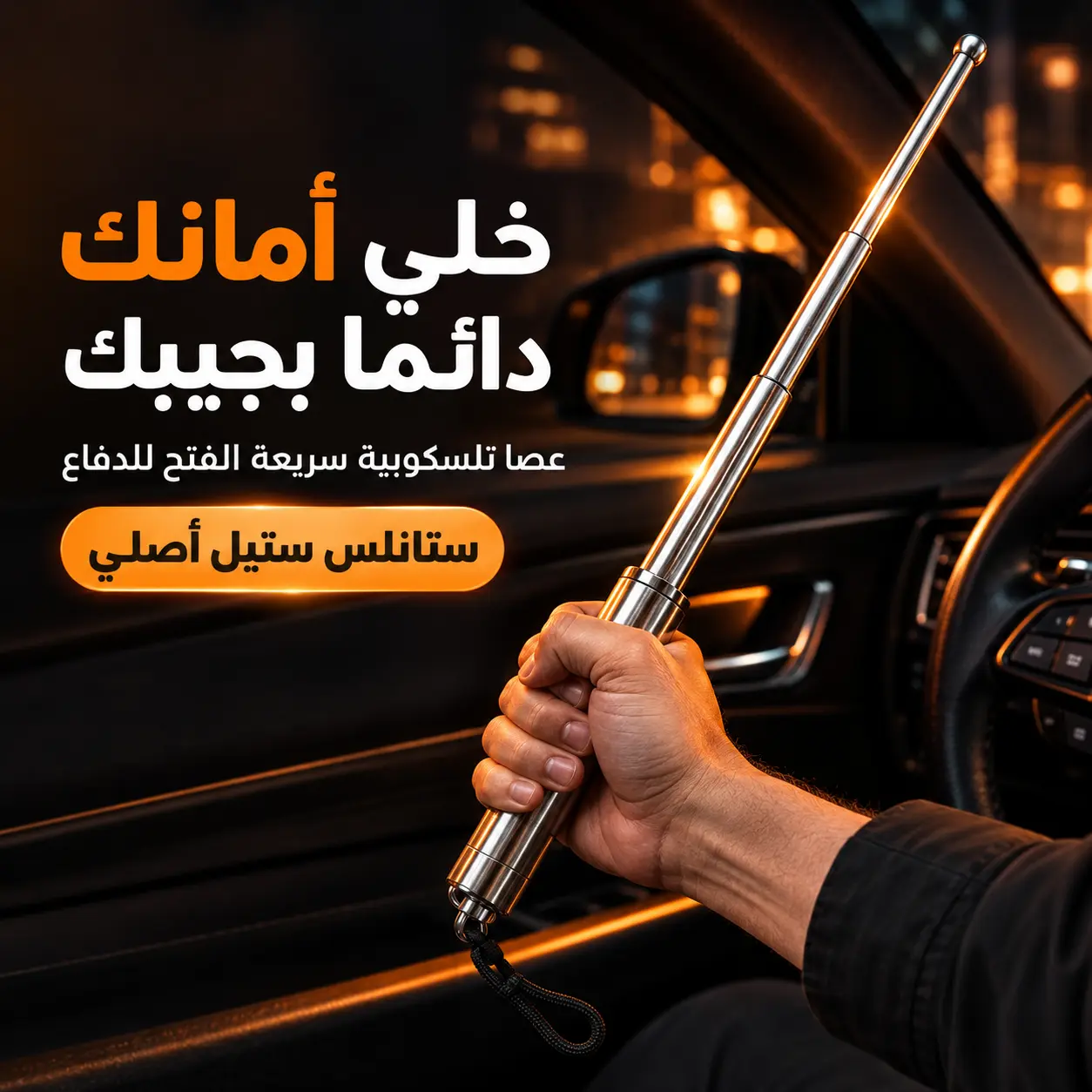 شغلك بالليل وبسيارتك؟ خلّي حمايتك دوم وياك وبإيدك!