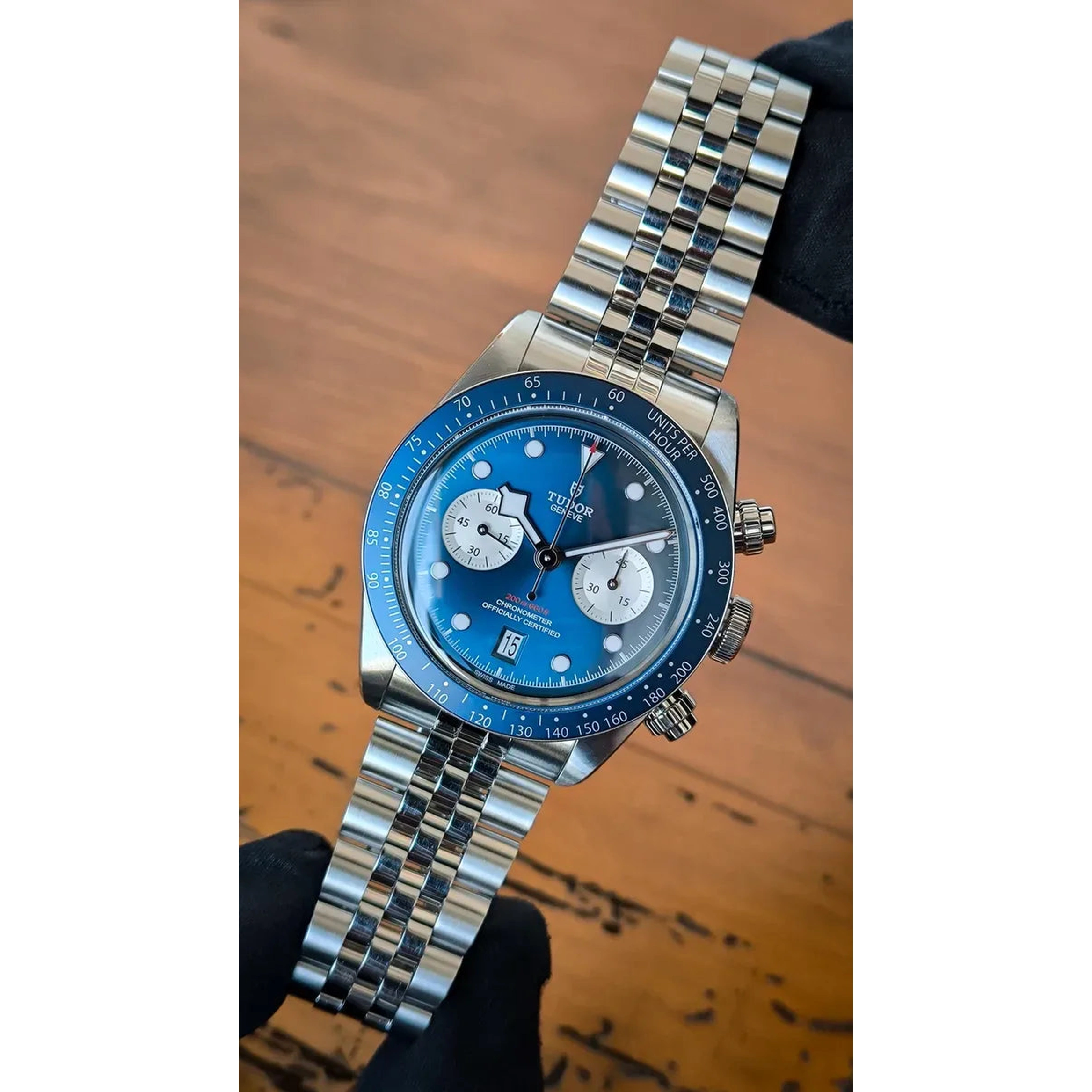 Tudor Watch For Men - Black Bay Chrono - Blue Dial