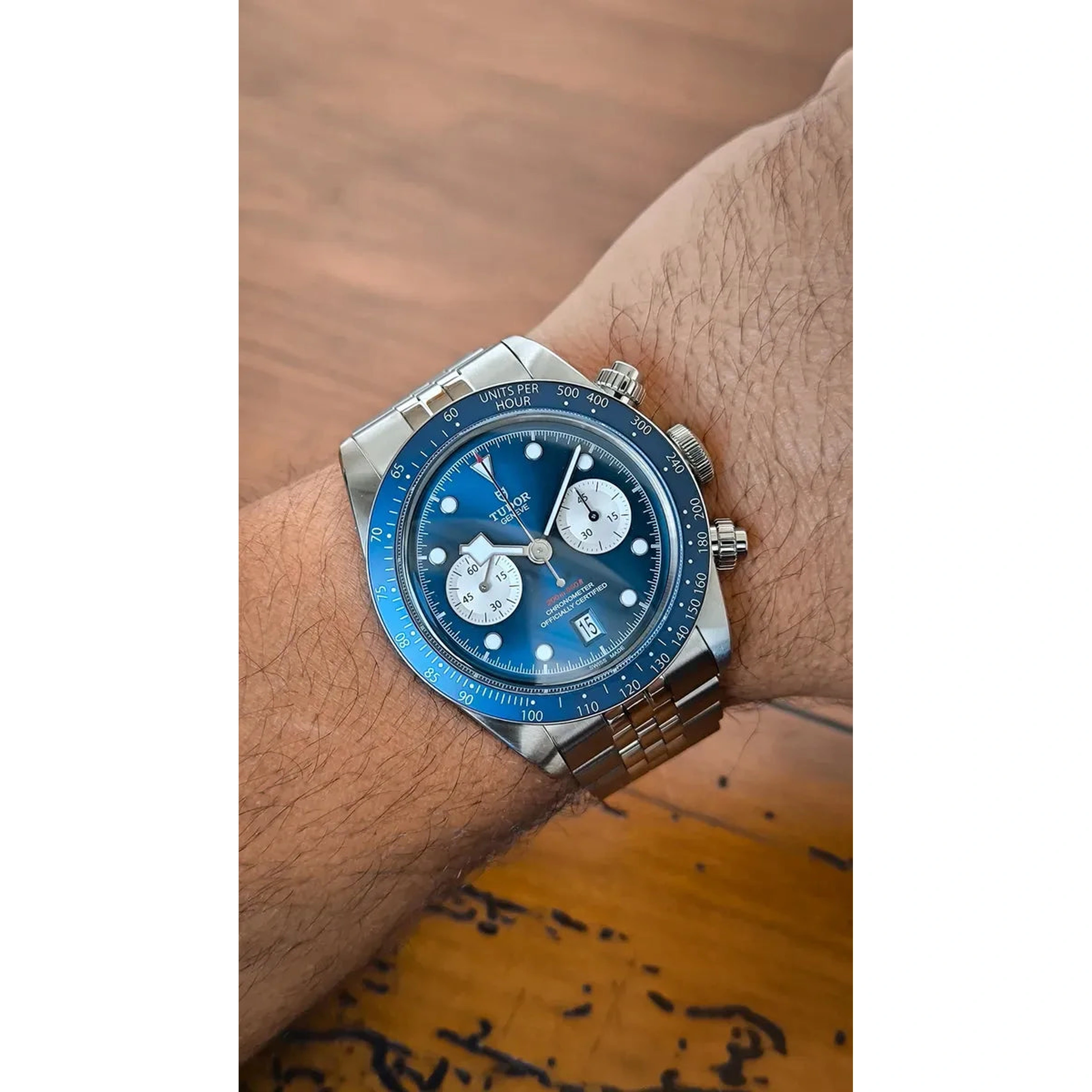 Tudor Watch For Men - Black Bay Chrono - Blue Dial