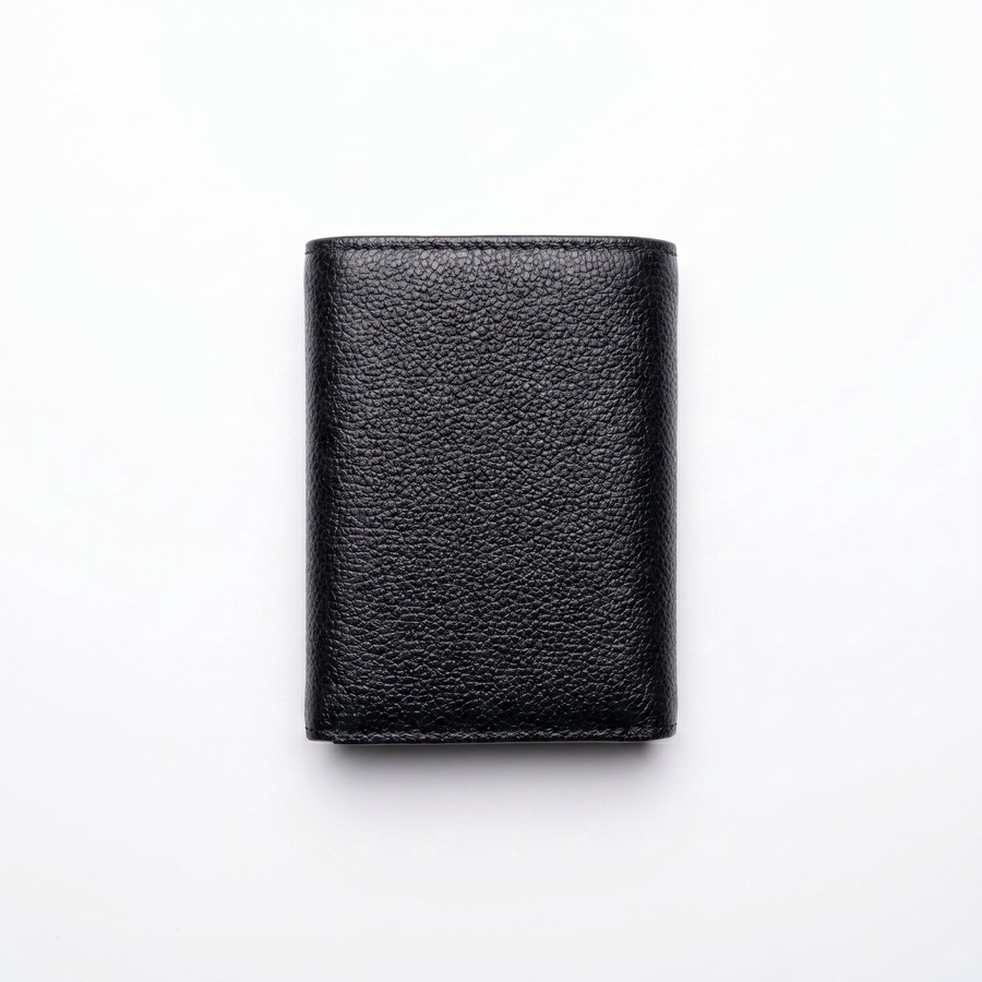 Calvin Klein Men's Wallet - Genuine Leather Silver Logo Wallet