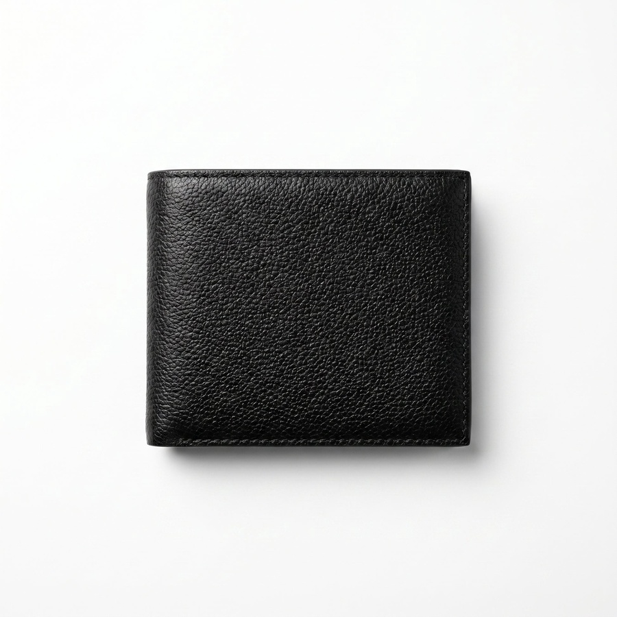 Calvin Klein Men's Wallet - Pebbled Leather Bifold Plate Logo Wallet