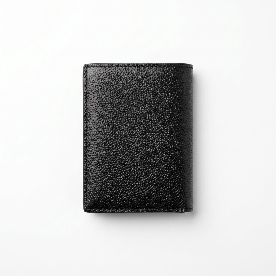 Calvin Klein Men's Wallet - Pebbled Leather Trifold Wallet Black