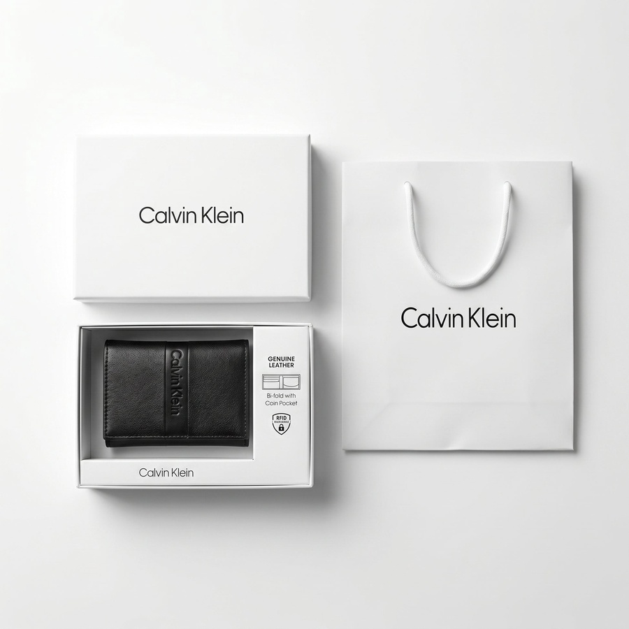 Calvin Klein Men's Wallet - Saffiano Leather Wallet