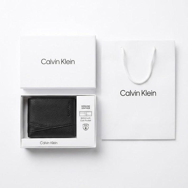 Calvin Klein Men's Wallet - Saffiano Leather Wallet New