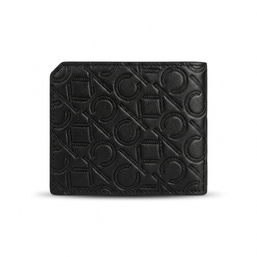 Calvin Klein Men's Wallet - Smooth Leather Wallet With Card Case Set Black