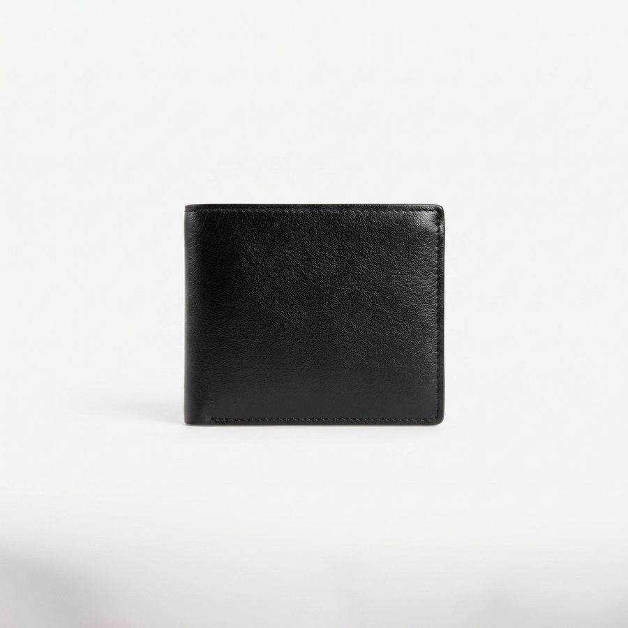 Calvin Klein Men's Wallet - Textured Leather Bifold Wallet Black