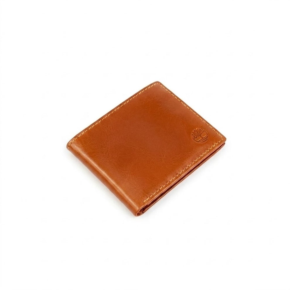 Timberland Men's Wallet - Smooth Leather Bifold Wallet Wheat Tan