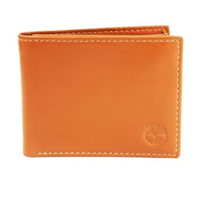 Timberland Men's Wallet - Smooth Leather Bifold Wallet Wheat Tan