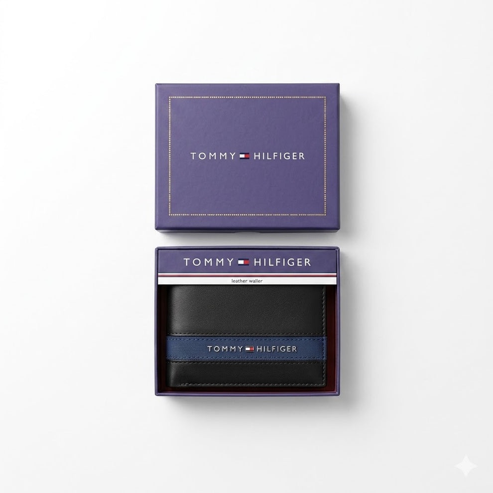 Tommy Hilfiger Men's Wallet - Leather Wallet With Card Case