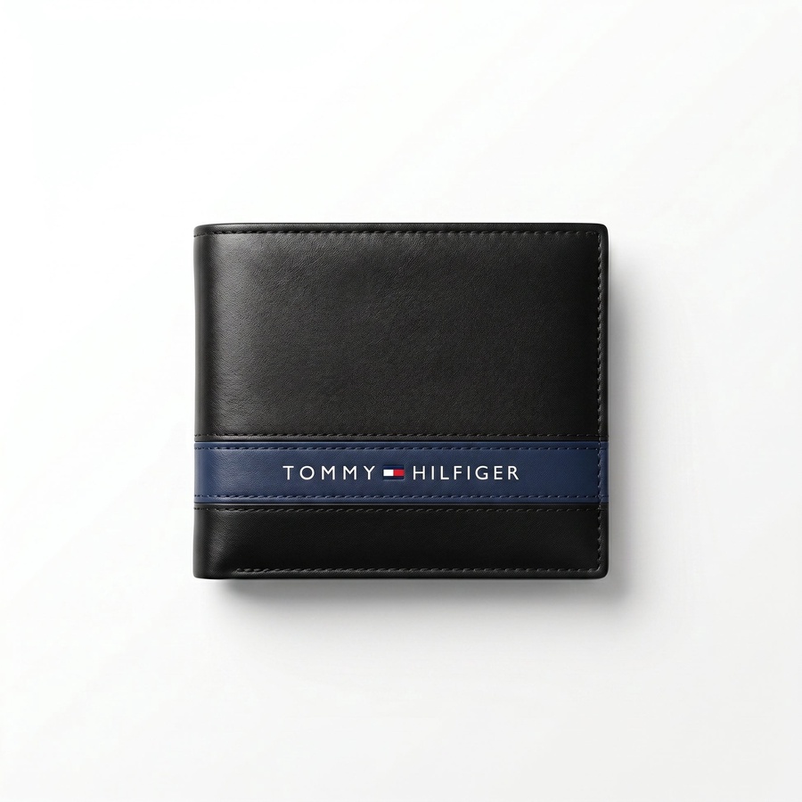 Tommy Hilfiger Men's Wallet - Leather Wallet With Card Case