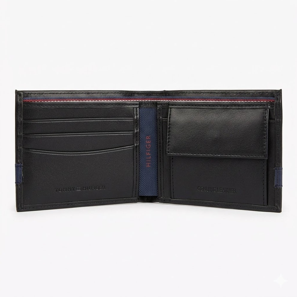 Tommy Hilfiger Men's Wallet - Leather Wallet With Card Case